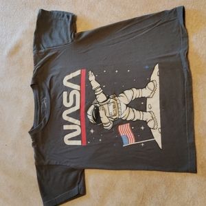 Eighty Wight Brand Size 7 Boys Gray Nasa T-shirt